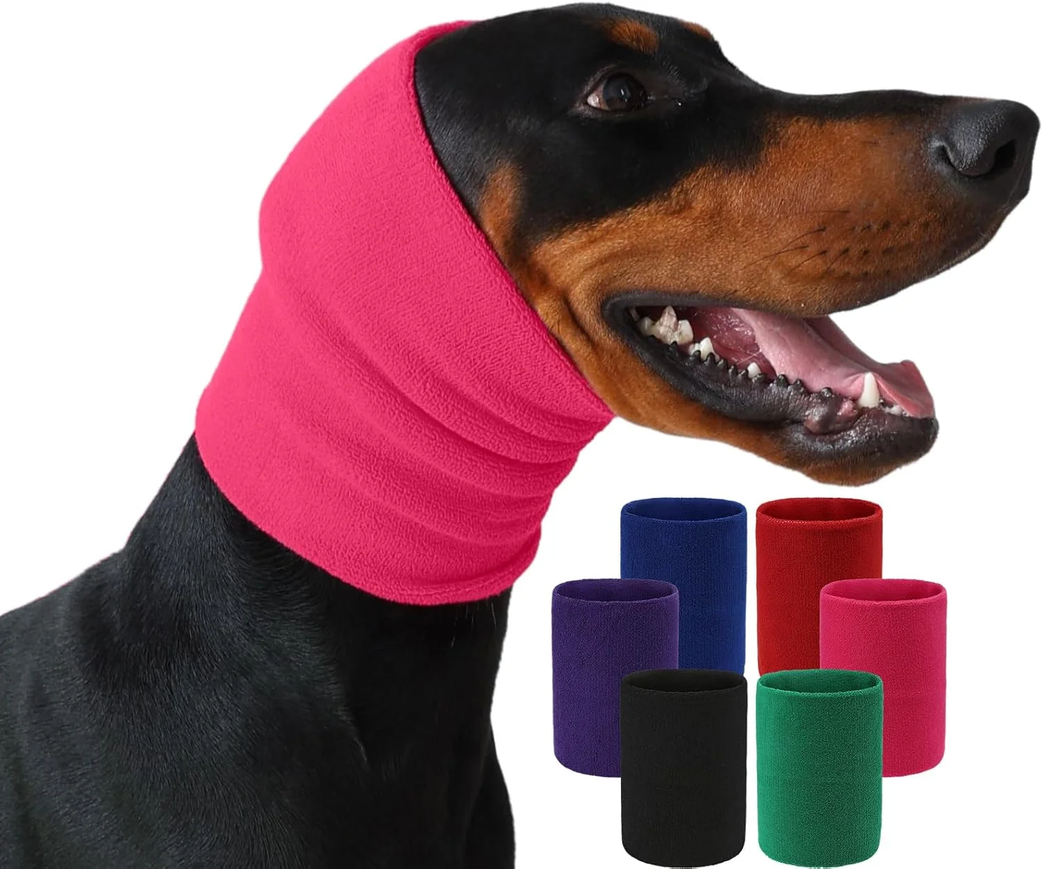 هودی آرامش بخش سگ و گربه - محافظ گوش برای کاهش اضطراب، پوشش سر ضد صدا برای آرایش، حمام، خشک کردن سریع، رعد و برق و آتش بازی