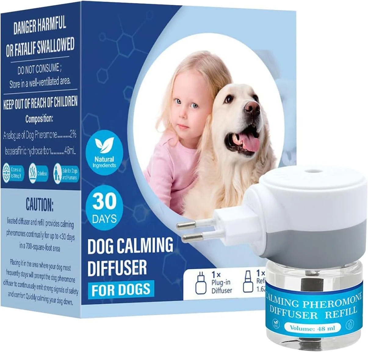 پخش کننده آرامش بخش سگ - پخش کننده فرمون برای سگ ها، لوازم حیوانات خانگی برای کاهش استرس و آرامش برای توله سگ ها، مسافرت گربه، نظافت، تشویقی های روزانه، ادرار