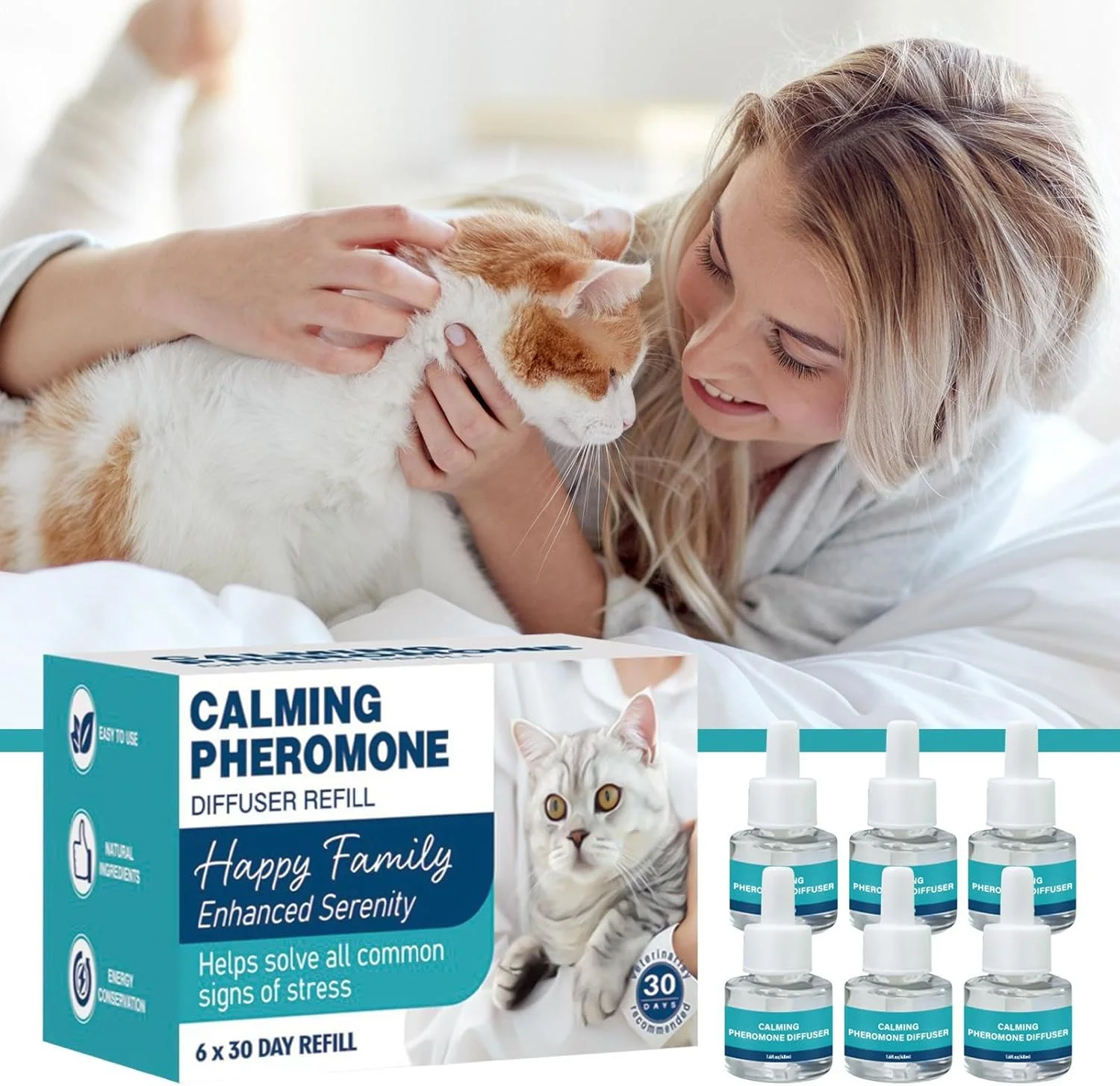 پخش کننده آرامبخش گربه | محلول طبیعی برای کاهش استرس بچه گربه ها، مناسب خواب، مبارزه، خراشیدن، اسپری کردن و ایجاد آرامش در خانه پخش کننده آرامبخش گربه | محلول طبیعی برای کاهش استرس بچه گربه ها، مناسب خواب، مبارزه، خراشیدن، اسپری کردن و ایجاد آرامش در خانه