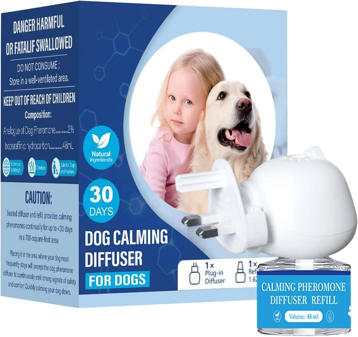 پخش کننده آرام بخش سگ، پخش کننده فرمون سگ | لوازم حیوانات خانگی برای آرامش توله سگ ها و گربه ها، مسافرت آرامش بخش، نظافت و تشویقی