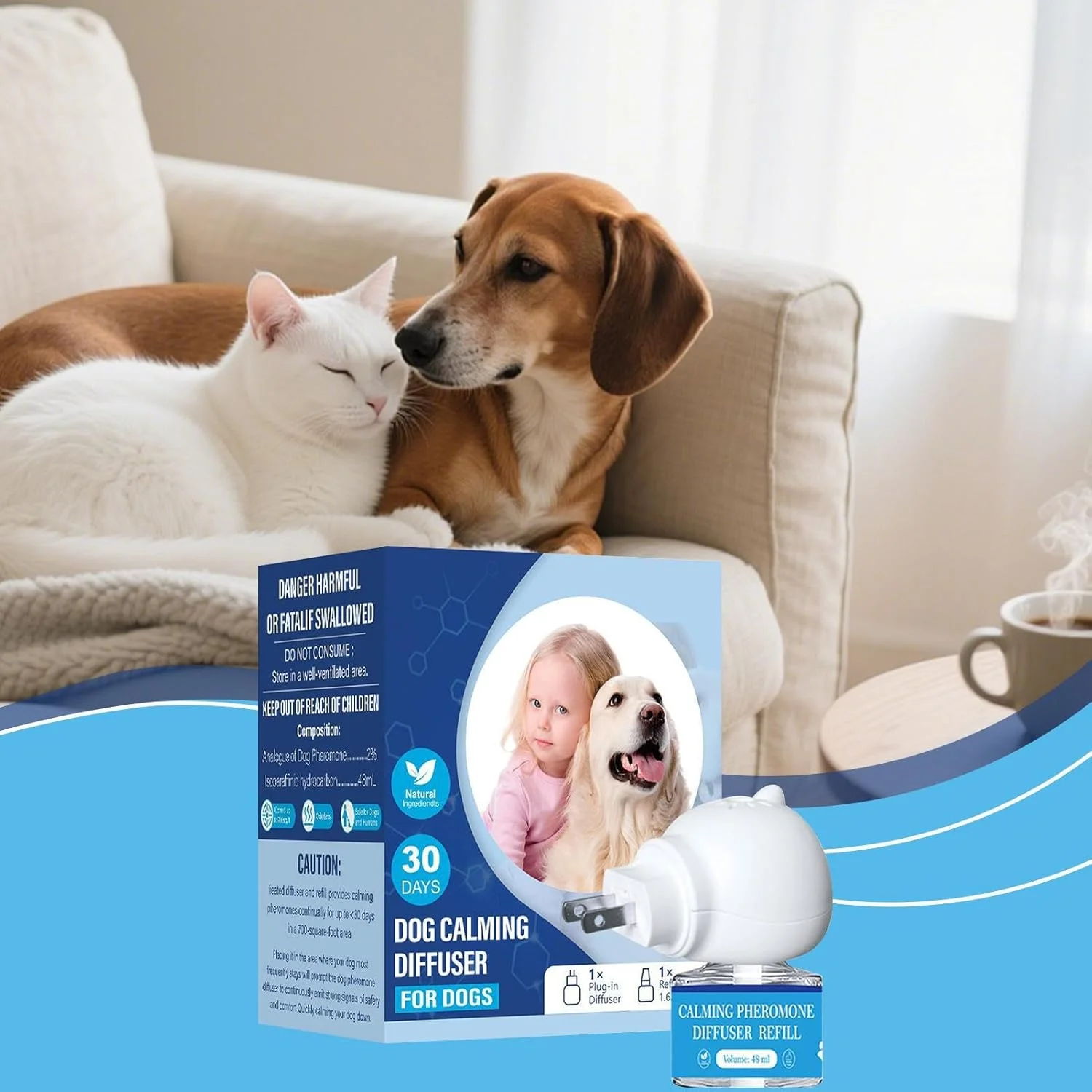 پخش کننده آرامش سگ | لوازم آرامش بخش حیوانات خانگی برای توله سگ ها و گربه ها، آرامش بخش برای سفر، نظافت و تشویقی