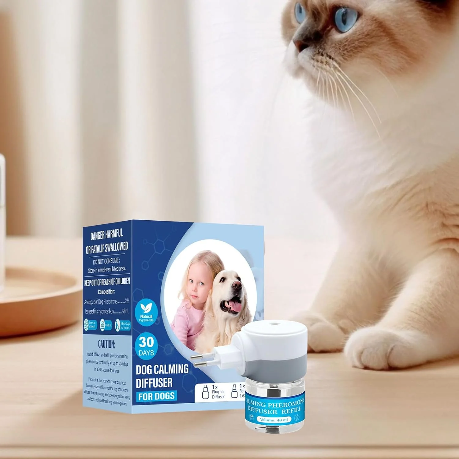 پخش کننده آرامش بخش برای سگ ها | پخش کننده فرمون سگ، لوازم حیوانات خانگی برای کاهش استرس و آرامش برای توله سگ ها، گربه ها، مسافرت، نظافت، استفاده روزانه و ادرار