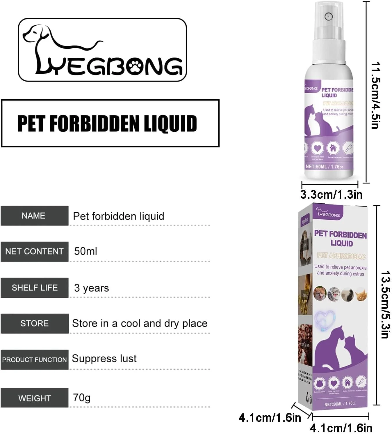 اسپری آرام‌بخش سگ برای گربه‌ها، پخش‌کننده آرام‌بخش سالم و ایمن برای مدیریت احساسات، درمان برای آرام کردن حیوانات خانگی، مایع به کاهش استرس، پنجه زدن، دعوا کردن و پنهان شدن کمک می‌کند