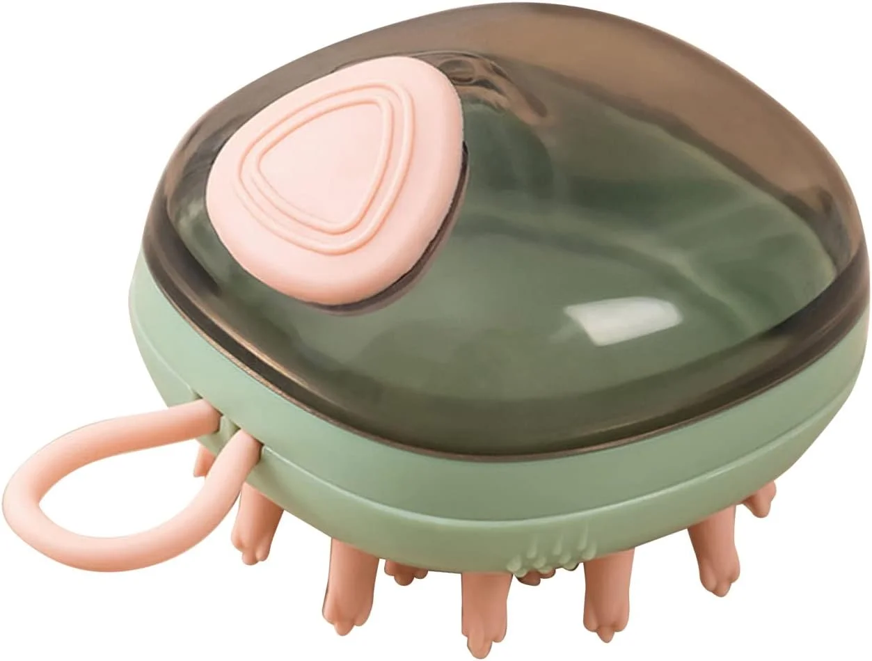 برس حمام حیوانات خانگی Cryfokt، جنس راحت، سازگار با پوست، مناسب برای نظافت حیوانات خانگی - قابل اعتماد برای استفاده - مناسب برای صاحبان گربه و سگ (سبز)