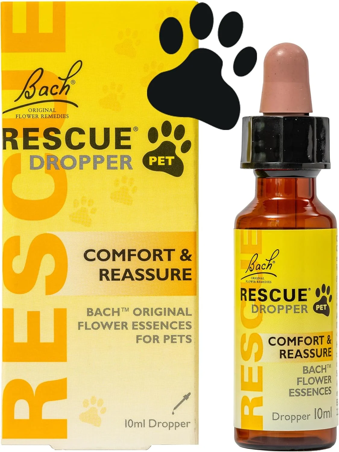 قطره آرام‌بخش حیوانات خانگی 10 میلی‌لیتری برای سگ‌ها و گربه‌ها، اسانس‌های طبیعی گل، جدایی، مسافرت، رعد و برق، صداهای بلند، آرام‌بخش برای سگ‌ها، گربه‌ها و سایر حیوانات خانگی