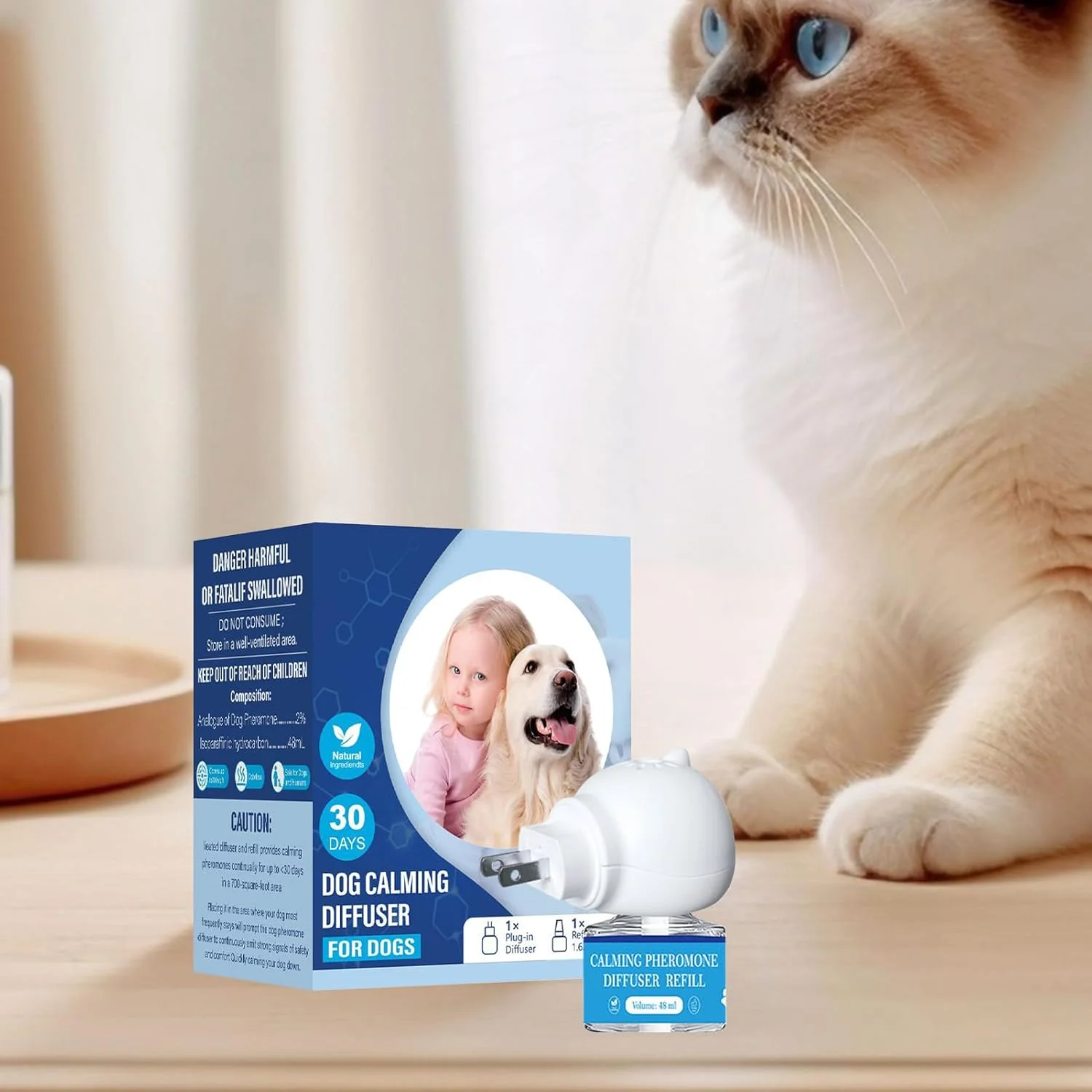 پخش کننده آرامش بخش برای سگ ها - پخش کننده فرمون سگ | لوازم حیوانات خانگی برای آرامش، تشویقی، مسافرت روزانه، ادرار، نظافت، سازگار با گربه