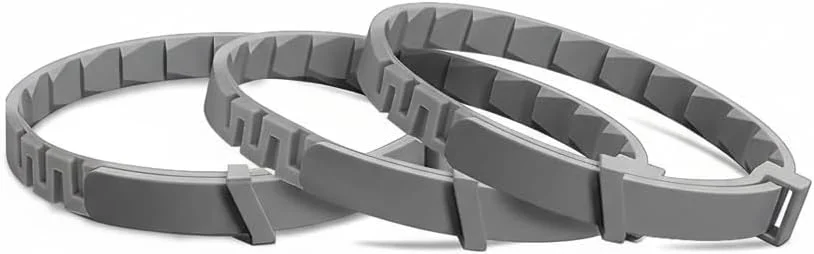 بسته 3 عددی قلاده آرام بخش برای سگ ها - تسکین اضطراب، قلاده جدا شونده، تسکین اضطراب جدایی، کاهش استرس (خاکستری، بسته 3 عددی)