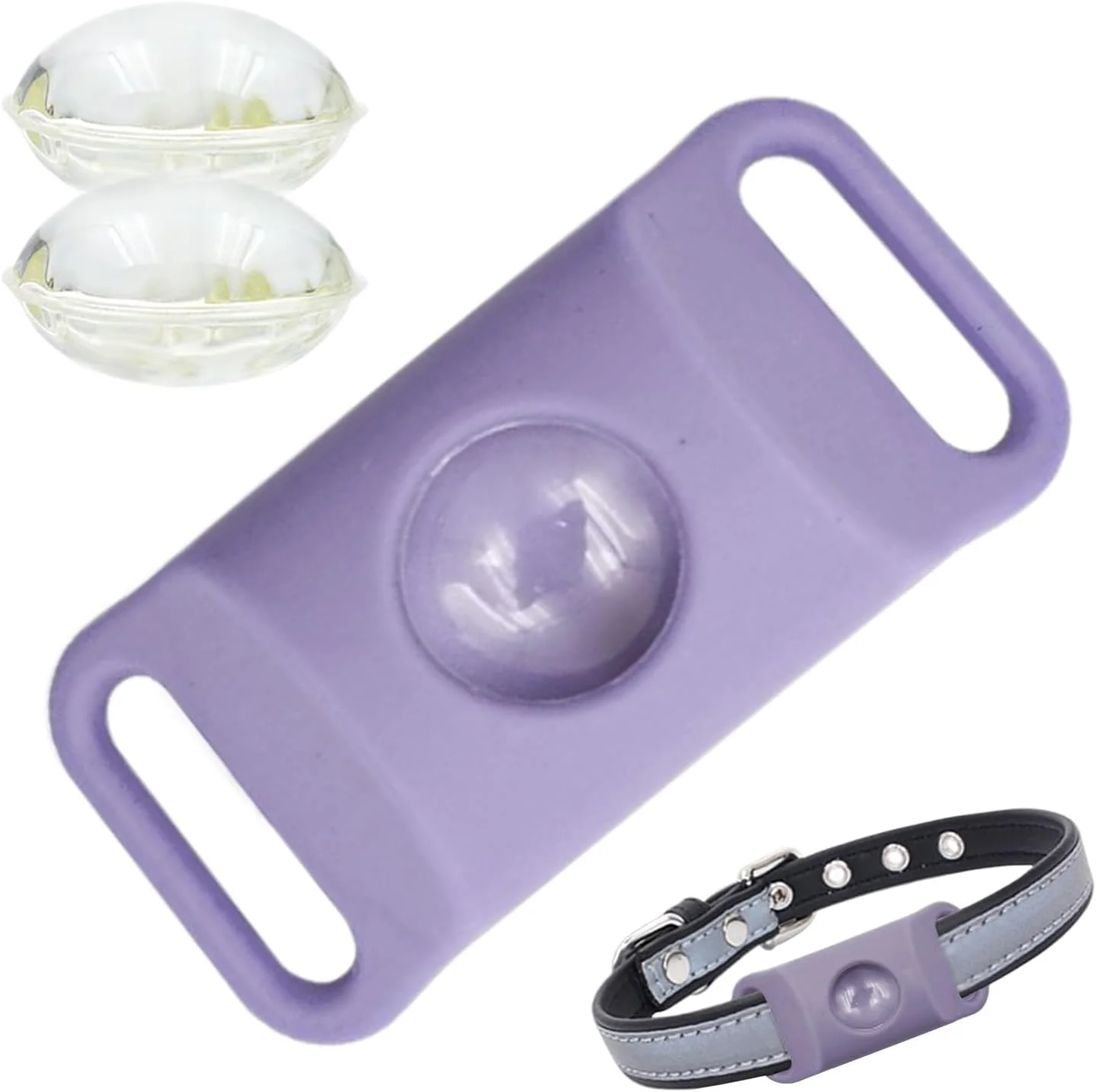 قلاده آرامش بخش سگ سیلیکونی | قلاده پشتیبانی رفتاری - پخش کننده انعطاف پذیر برای جدایی، مسافرت در فضای باز، آرامش، استرس در خانه