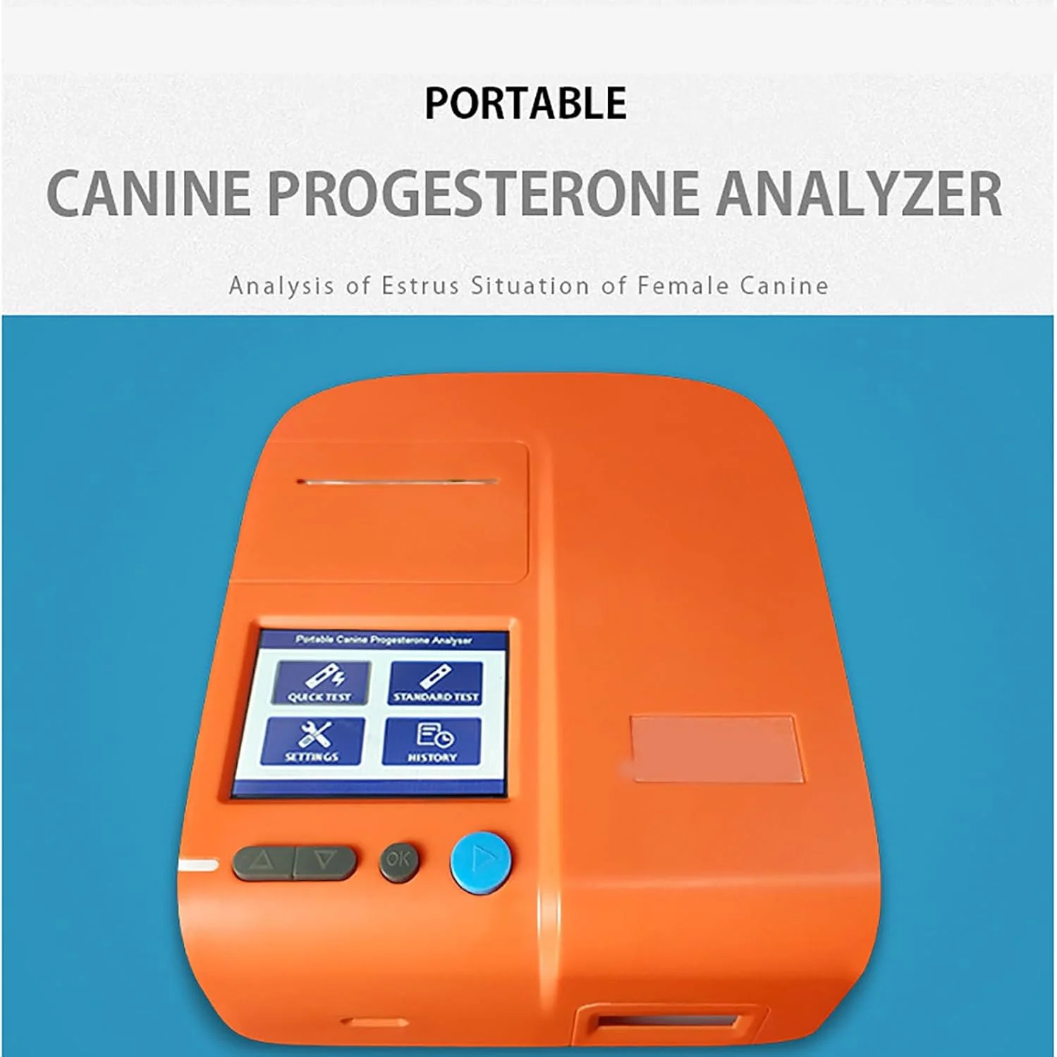 تجهیزات پرورش سگ کولن، تستر قابل حمل پروژسترون به همراه 50 کارت معرف — بهترین زمان جفت گیری برای سگ های ماده را تعیین کنید، به طور خودکار تست کرده و نتایج را نمایش می دهد