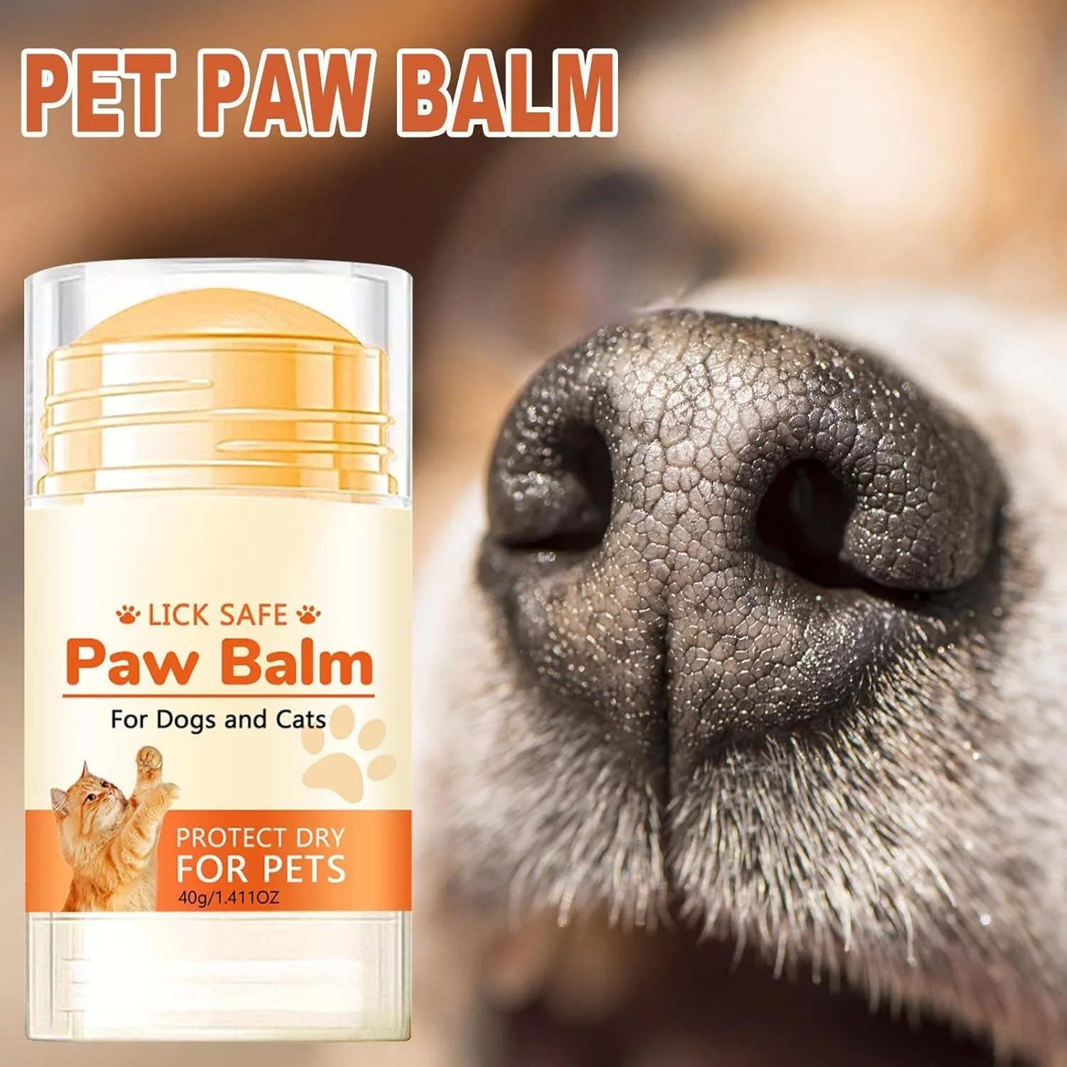 کرم تسکین دهنده پنجه سگ PINKE، لوسیون توله سگ، موم گربه، کرم ارگانیک تسکین دهنده پنجه، محافظت از پنجه های زبر در برابر یخ، شن و آسفالت، مرطوب کننده و ضد ترک برای پیاده روی، دویدن، کمپینگ و هوای سرد