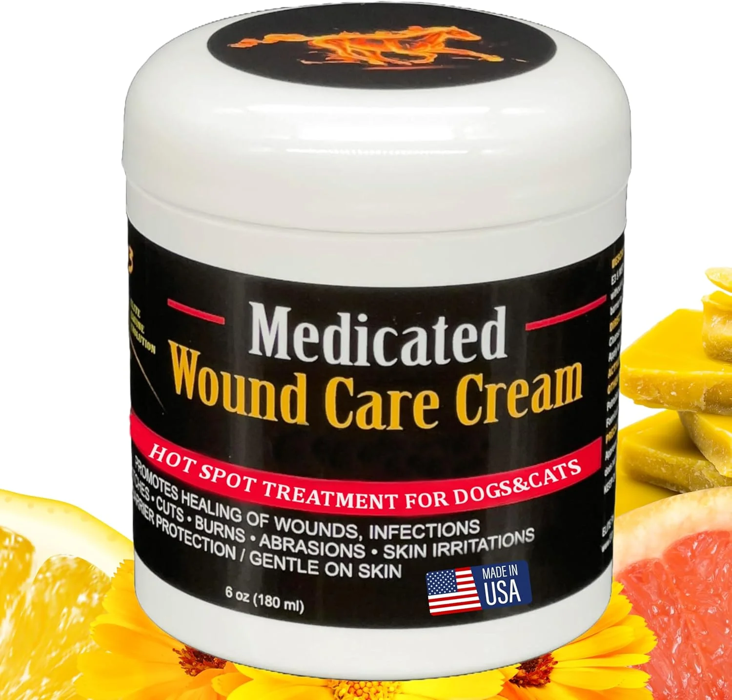 کرم التیام بخش پوست E3 برای سگ ها و گربه ها - درمان مشکلات پوستی سگ، درمان بریدگی و زخم - تسکین فوری - فرمول تسکین دهنده