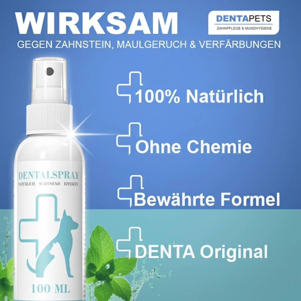 اسپری دندان برای سگ و گربه - موثر در برابر پلاک و جرم - 100% طبیعی و طراوت بخش - کمک به رفع بوی بد دهان - مراقبت و تمیز کردن دندان بدون برس برای دندان های سفید و درخشان