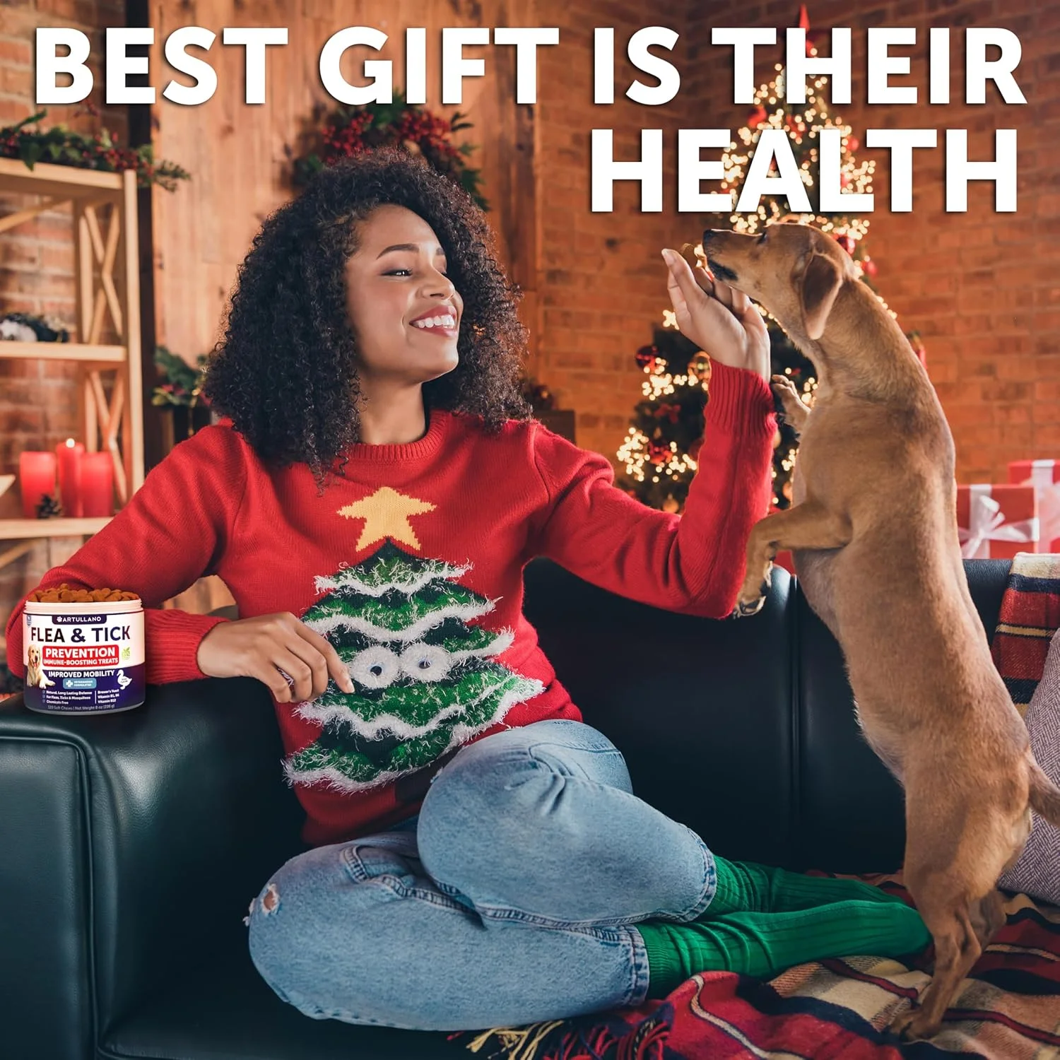 خوراکی های پیشگیری از کک و کنه برای سگ ها - کنترل طبیعی درمان کک - مکمل برای سگ های بزرگ و کوچک با ویتامین ها - خوراکی های جویدنی تقویت کننده سیستم ایمنی - قرص های خوراکی دفاعی در برابر آفات توله سگ - 120 عدد خوراکی نرم