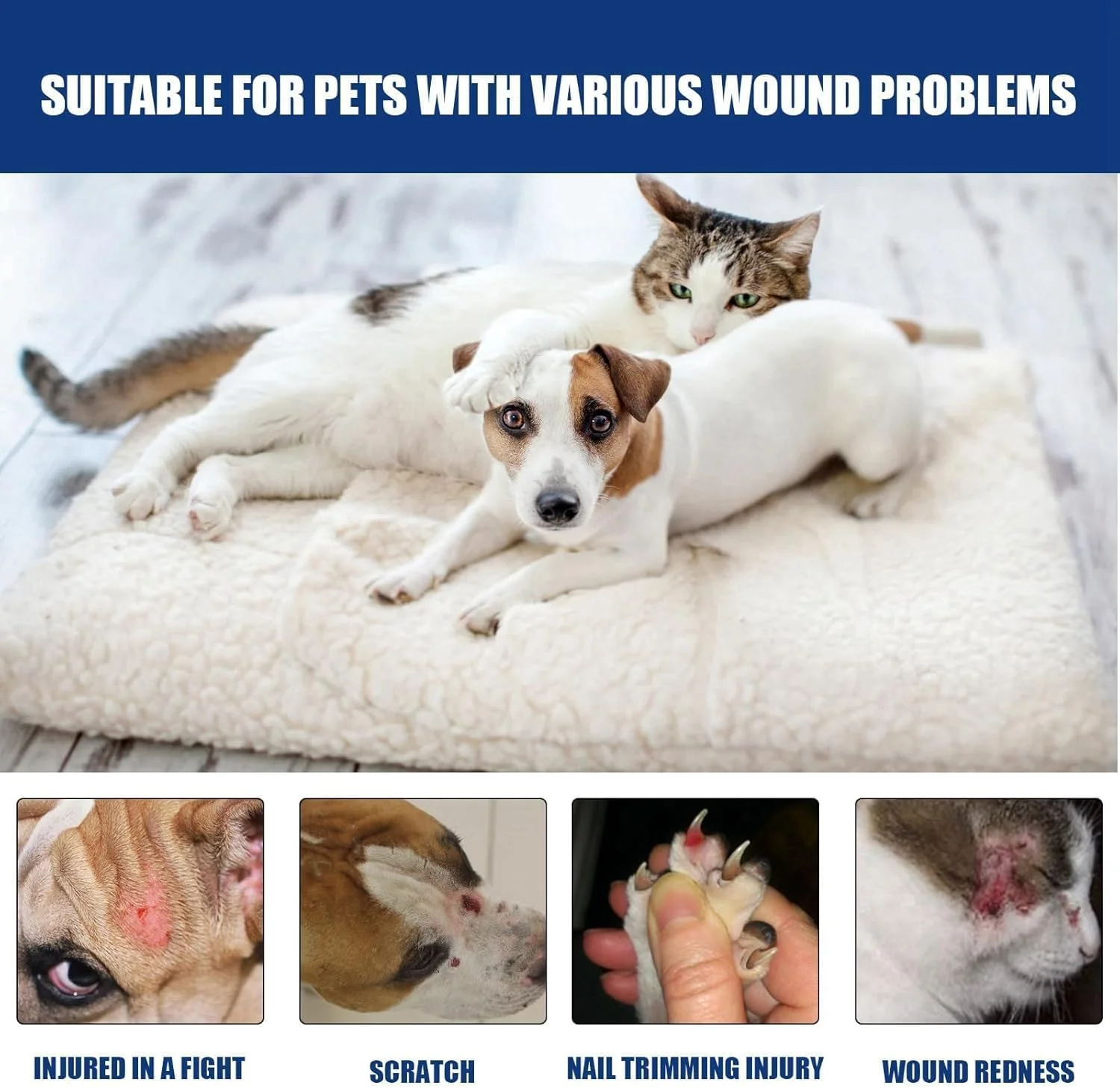ژل مراقبت از زخم حیوانات خانگی آزونی، پانسمان مایع حیوانات خانگی، ژل مراقبت از پوست زخم گربه، ژل مراقبت از زخم سگ | بند آوردن خونریزی و بستن زخم های جزئی، بریدگی ها و خراشیدگی ها در چند ثانیه | مراقبت ایمن از حیوانات خانگی ژل مراقبت از زخم حیوانات خانگی آزونی، پانسمان مایع حیوانات خانگی، ژل مراقبت از پوست زخم گربه، ژل مراقبت از زخم سگ | بند آوردن خونریزی و بستن زخم های جزئی، بریدگی ها و خراشیدگی ها در چند ثانیه | مراقبت ایمن از حیوانات خانگی