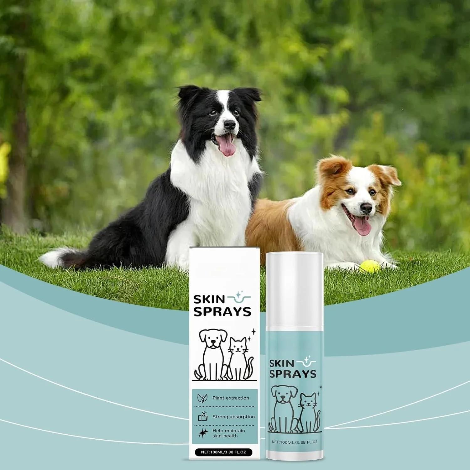 اسپری تسکین دهنده طبیعی پوست ELECDON برای سگ ها و گربه ها - فرمول پاک کننده و نرم کننده برای کاهش خارش و تسکین پوست حیوانات خانگی، فرمول پاک کننده و نرم کننده (100 میلی لیتر) اسپری تسکین دهنده طبیعی پوست ELECDON برای سگ ها و گربه ها - فرمول پاک کننده و نرم کننده برای کاهش خارش و تسکین پوست حیوانات خانگی، فرمول پاک کننده و نرم کننده (100 میلی لیتر)