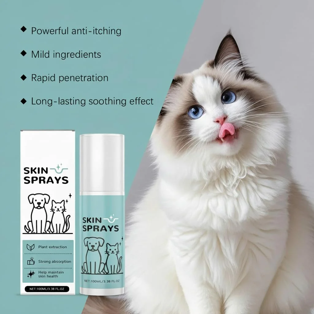 اسپری تسکین دهنده طبیعی پوست ELECDON برای سگ ها و گربه ها - فرمول پاک کننده و نرم کننده برای کاهش خارش و تسکین پوست حیوانات خانگی، فرمول پاک کننده و نرم کننده (100 میلی لیتر) اسپری تسکین دهنده طبیعی پوست ELECDON برای سگ ها و گربه ها - فرمول پاک کننده و نرم کننده برای کاهش خارش و تسکین پوست حیوانات خانگی، فرمول پاک کننده و نرم کننده (100 میلی لیتر)