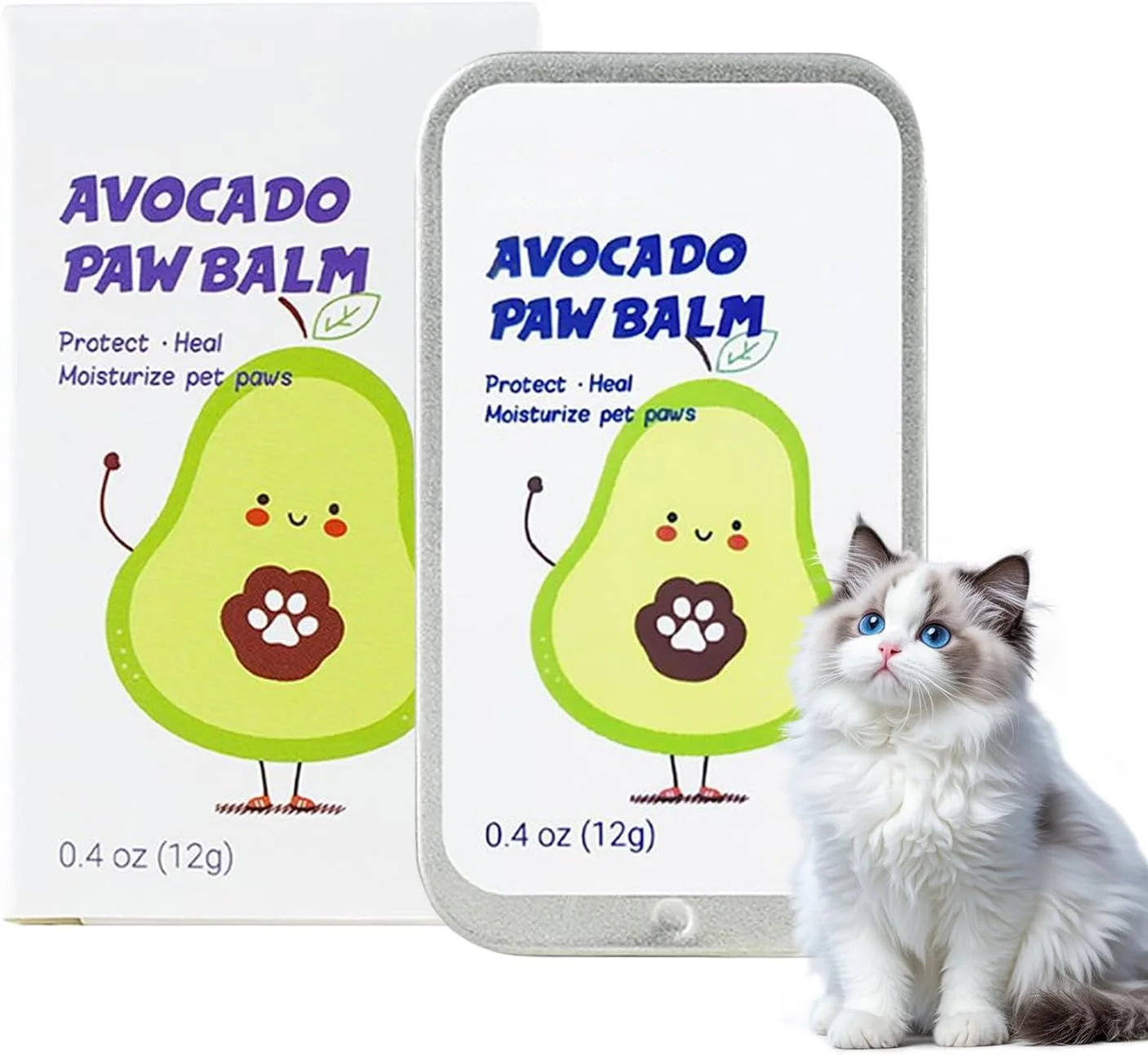 بالم پنجه سگ، کرم مرطوب کننده پنجه برای سگ ها - کره مراقبت از پا لوازم حیوانات خانگی برای محافظت، تغذیه، ترمیم ترک خوردگی، مناسب فصل زمستان، فضای باز، خانه، توله سگ، بچه گربه، گربه