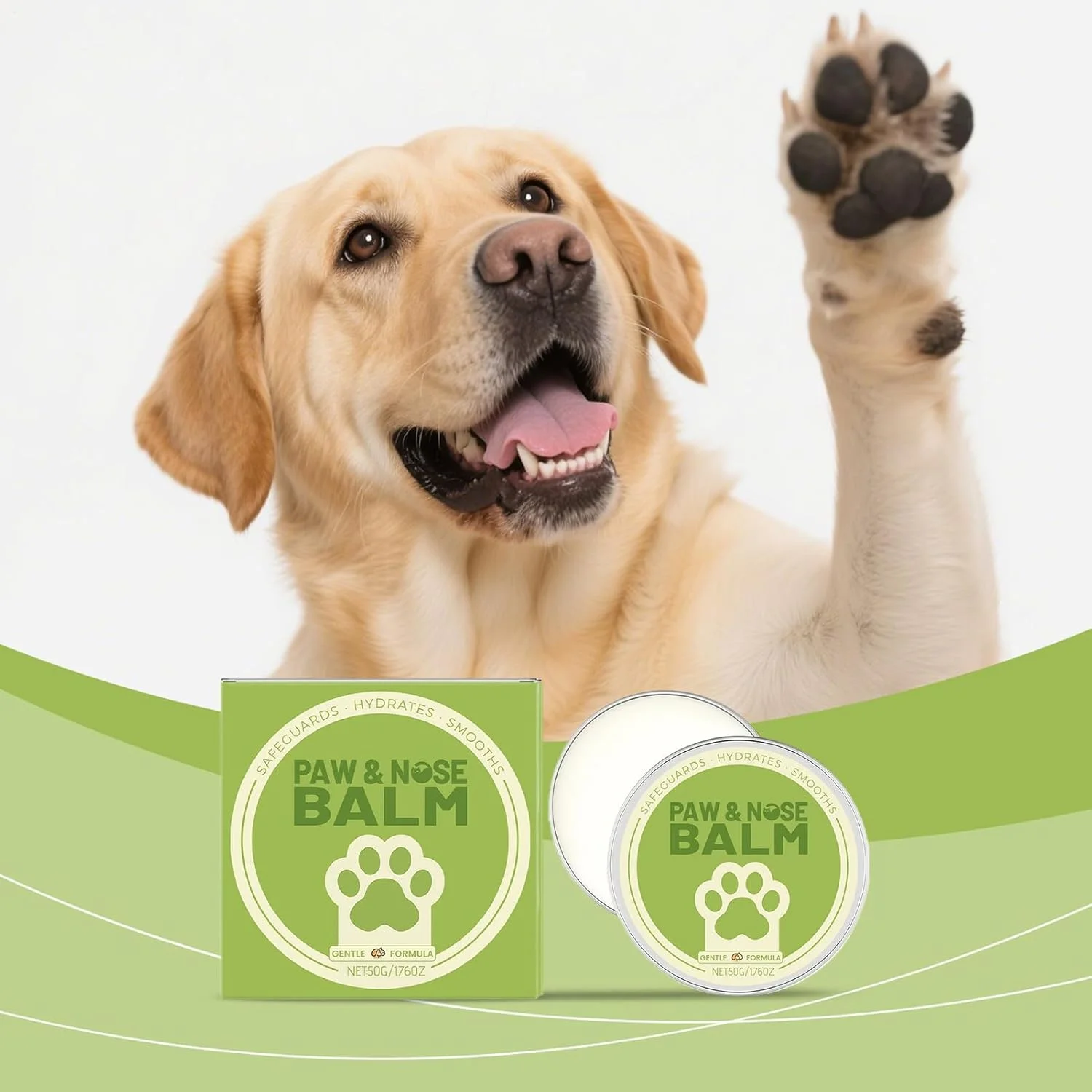 مرهم پنجه سگ | کرم تسکین دهنده بینی و پنجه ترک خورده سگ، محافظ طبیعی برای حیوانات خانگی حساس و خشک، مناسب برای تمام نژادها، توله سگ، بچه گربه، اسب، نظافت، پیاده روی، مسافرت ساحلی، پاییز مرهم پنجه سگ | کرم تسکین دهنده بینی و پنجه ترک خورده سگ، محافظ طبیعی برای حیوانات خانگی حساس و خشک، مناسب برای تمام نژادها، توله سگ، بچه گربه، اسب، نظافت، پیاده روی، مسافرت ساحلی، پاییز
