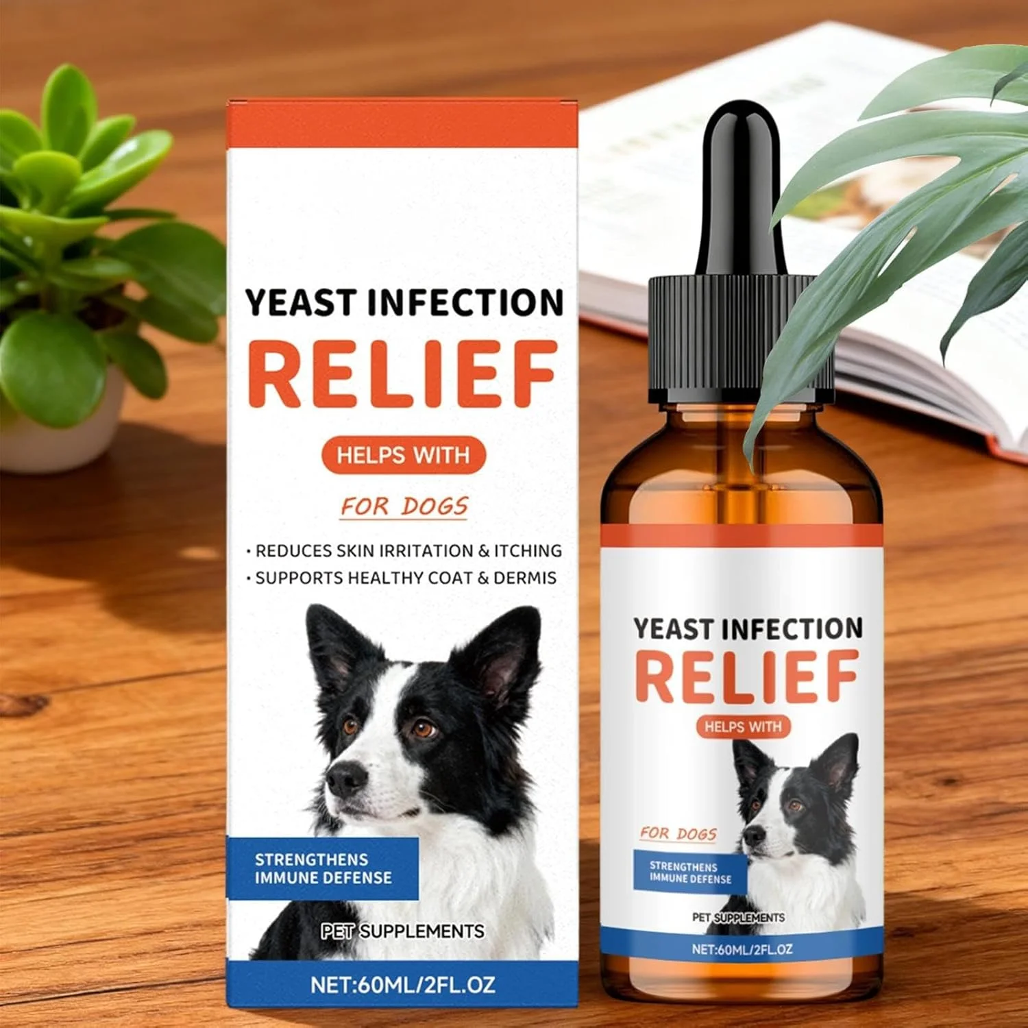 محصولات تسکین خارش سگ | مکمل های طبیعی ضد خارش | قطره های پوستی 60 میلی لیتری گیاهی برای گوش سگ - برای سگ های نژاد کوچک، متوسط و بزرگ، مسافرت، نظافت روزانه، حمام کردن در خانه و داخل خانه