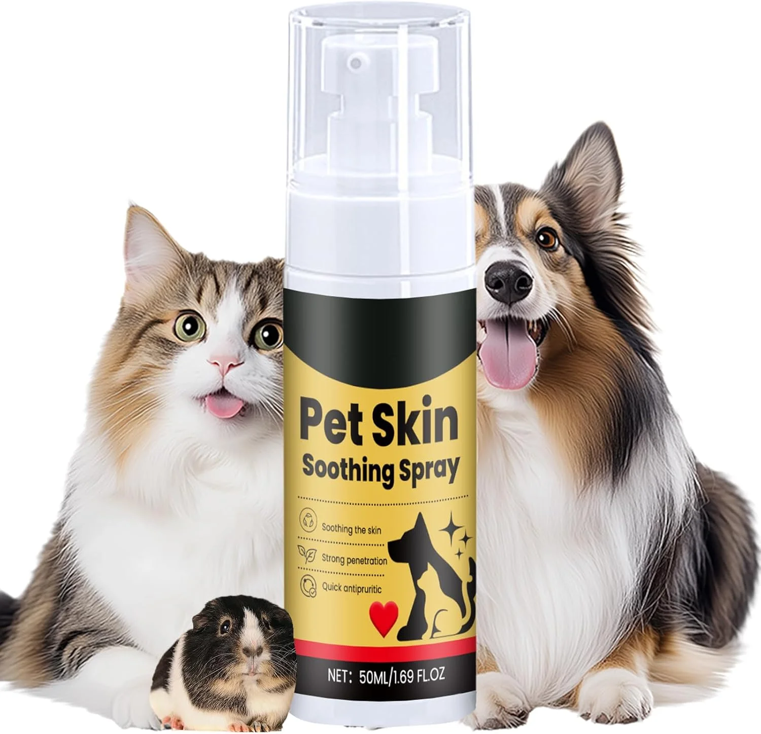 اسپری ضد خارش سگ - اسپری تسکین دهنده برای حیوانات خانگی، 50 میلی لیتر، عملکرد سریع، مناسب برای نظافت، فصلی، بعد از حمام، فضای باز، خانه اسپری ضد خارش سگ - اسپری تسکین دهنده برای حیوانات خانگی، 50 میلی لیتر، عملکرد سریع، مناسب برای نظافت، فصلی، بعد از حمام، فضای باز، خانه