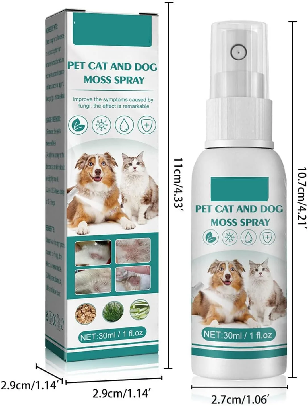 اسپری مراقبت روزانه برای سگ ها و گربه ها، مواد ملایم برای کمک به حفظ سلامت پوست و کاهش خارش، با استفاده منظم پوشش را تمیز و راحت نگه می دارد، فرمول راحتی پوست