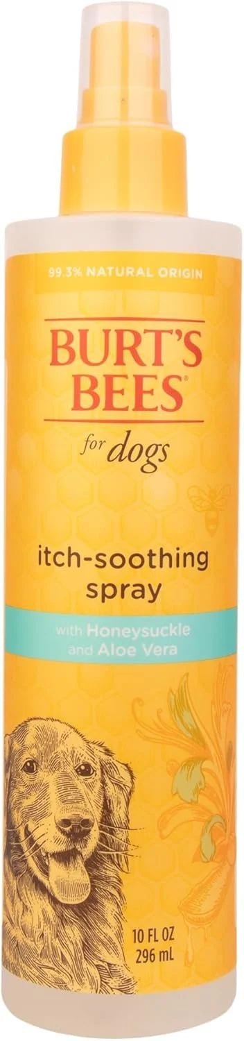 اسپری تسکین دهنده خارش طبیعی سگ ها با پیچ امین الدوله از BURT'S BEES FOR PETS - بهترین ضد خارش، متعادل کننده PH، ساخت آمریکا، 10 اونس