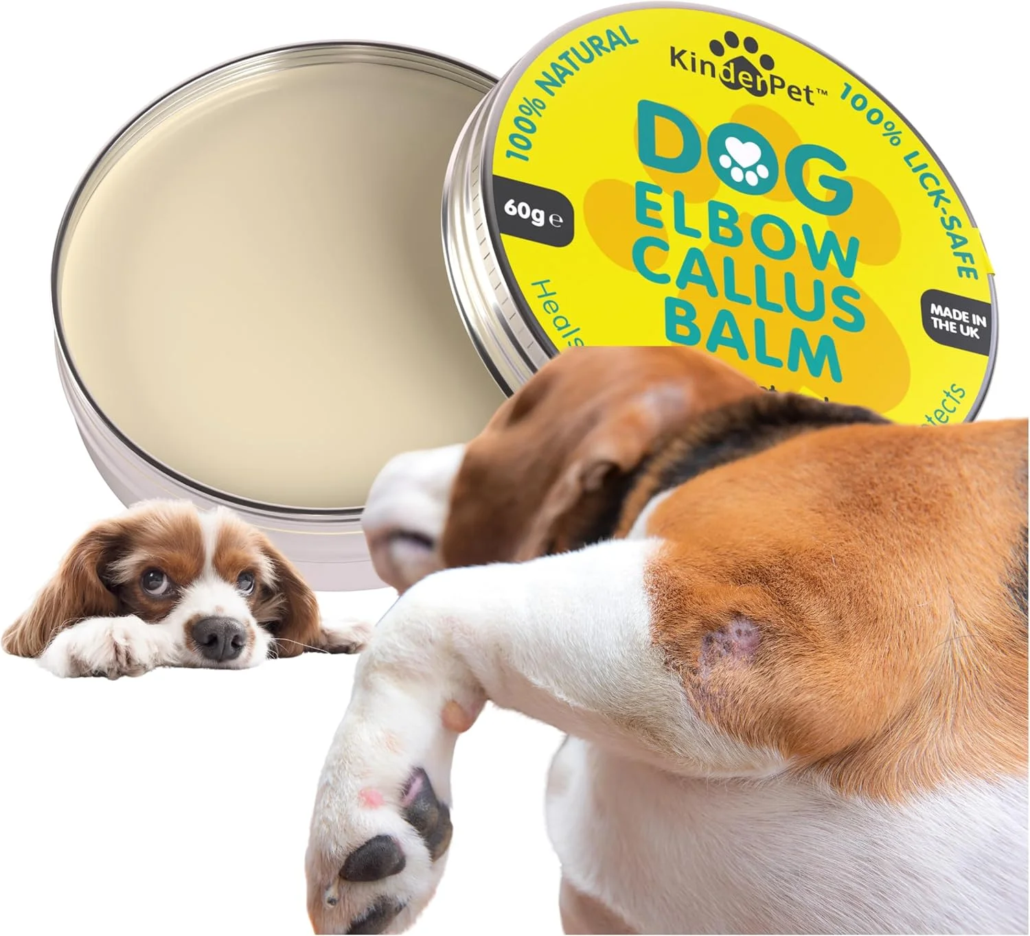 درمان پینه آرنج سگ کیان داریا - التیام بخش، تسکین دهنده، مرطوب کننده، محافظت از پوست ترک خورده، خشک، آسیب دیده و زبر، 100% ارگانیک و کاملا طبیعی، ساخت انگلستان، 60 گرم درمان پینه آرنج سگ کیان داریا - التیام بخش، تسکین دهنده، مرطوب کننده، محافظت از پوست ترک خورده، خشک، آسیب دیده و زبر، 100% ارگانیک و کاملا طبیعی، ساخت انگلستان، 60 گرم