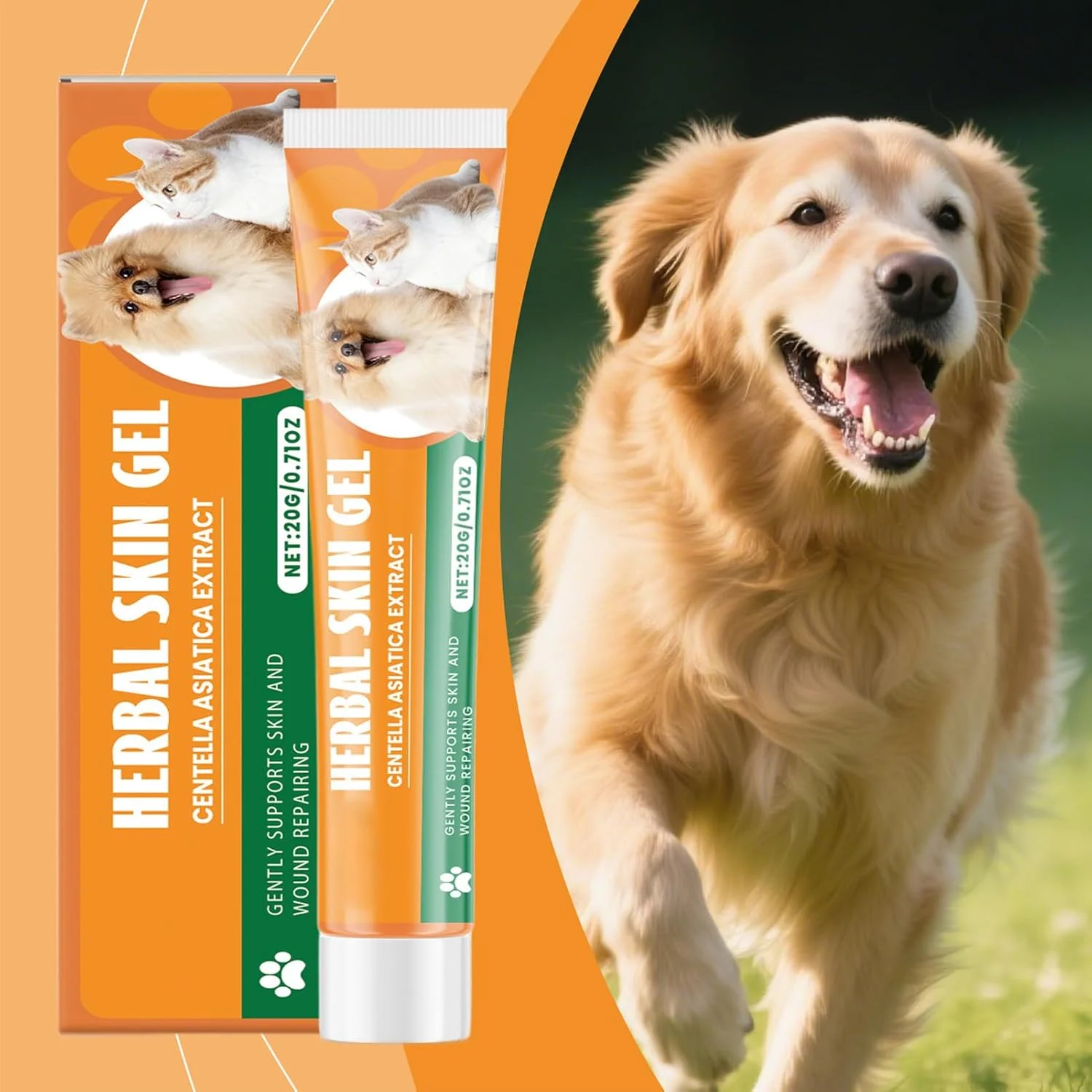 کرم تسکین خارش سگ | ژل سبک طبیعی 20 گرمی | تسکین دهنده پوست سگ | برای مراقبت روزانه سالم حیوانات خانگی در خانه، پنجه های گربه و توله سگ کرم تسکین خارش سگ | ژل سبک طبیعی 20 گرمی | تسکین دهنده پوست سگ | برای مراقبت روزانه سالم حیوانات خانگی در خانه، پنجه های گربه و توله سگ
