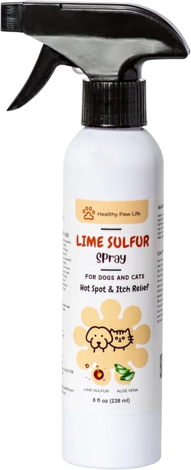 محلول مراقبت از پوست حیوانات خانگی حاوی سولفور برای پوست خشک و خارش دار - راه حل ایمن برای سگ، گربه، توله سگ، بچه گربه، اسب (۲۴۰ میلی لیتر) محلول مراقبت از پوست حیوانات خانگی حاوی سولفور برای پوست خشک و خارش دار - راه حل ایمن برای سگ، گربه، توله سگ، بچه گربه، اسب (۲۴۰ میلی لیتر)