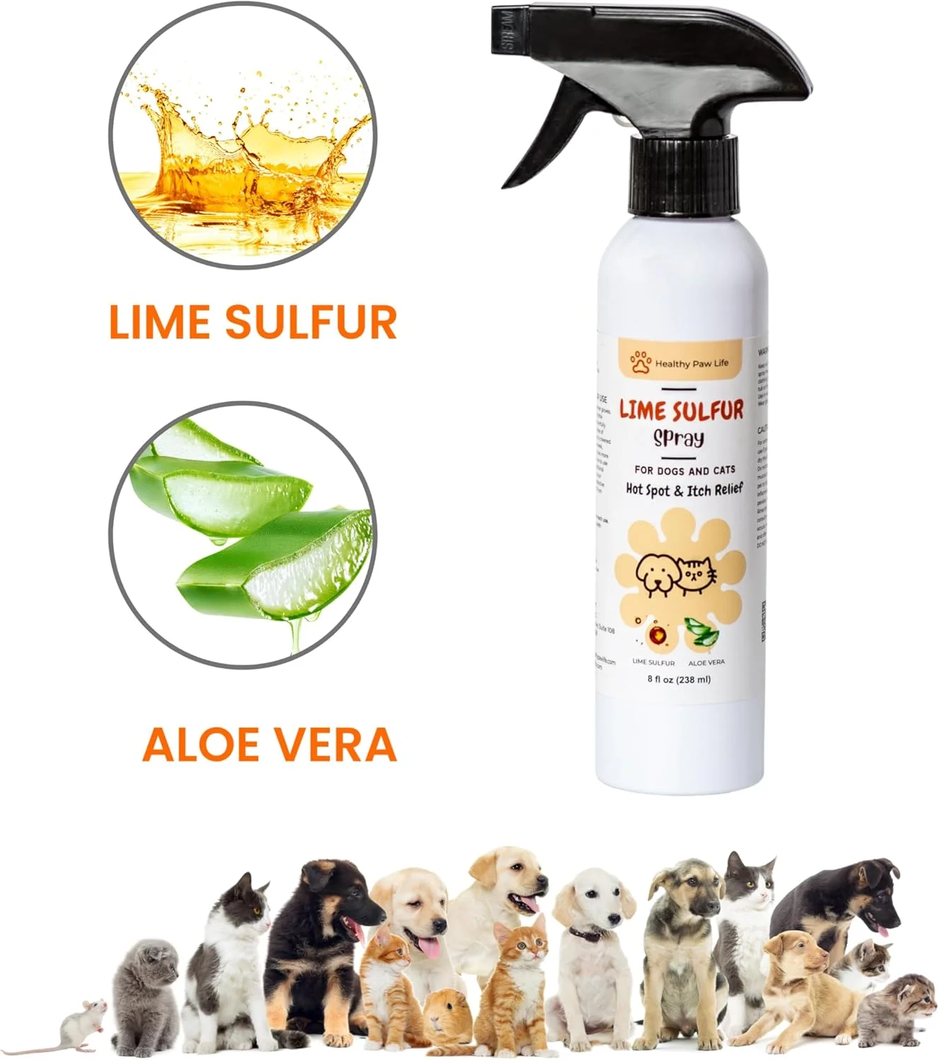 محلول مراقبت از پوست حیوانات خانگی حاوی سولفور برای پوست خشک و خارش دار - راه حل ایمن برای سگ، گربه، توله سگ، بچه گربه، اسب (۲۴۰ میلی لیتر) محلول مراقبت از پوست حیوانات خانگی حاوی سولفور برای پوست خشک و خارش دار - راه حل ایمن برای سگ، گربه، توله سگ، بچه گربه، اسب (۲۴۰ میلی لیتر)