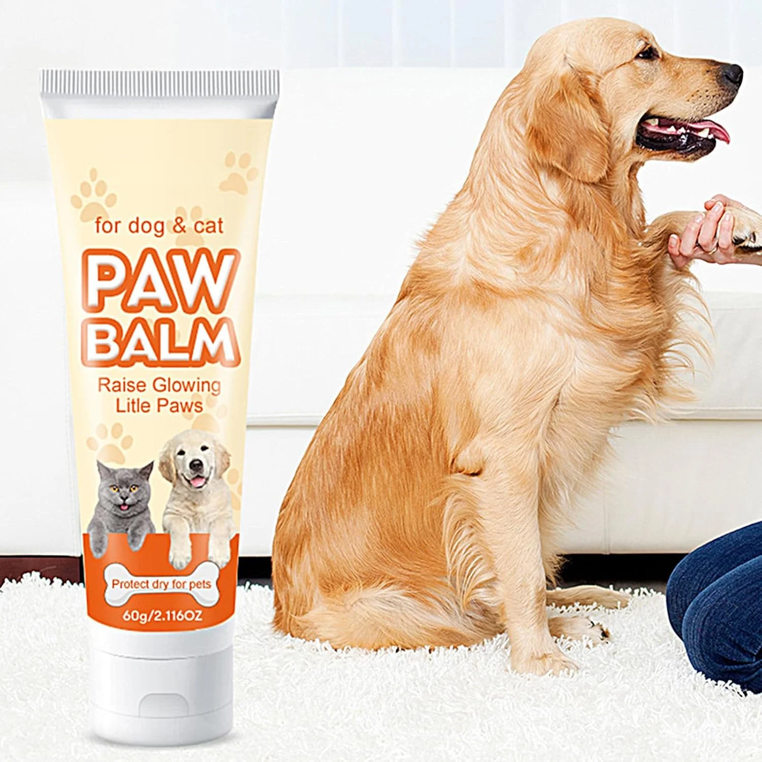 کرم تسکین دهنده پد پنجه، 60 گرم | بالم پنجه توله سگ - برای محافظت در برابر ماجراجویی های فضای باز، دویدن، کمپینگ و پیاده روی در زمستان و تابستان کرم تسکین دهنده پد پنجه، 60 گرم | بالم پنجه توله سگ - برای محافظت در برابر ماجراجویی های فضای باز، دویدن، کمپینگ و پیاده روی در زمستان و تابستان