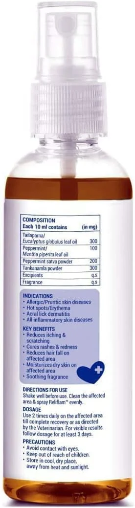 اسپری تسکین دهنده خارش و قرمزی پوست سگ و گربه، فرمولاسیون طبیعی، کاهش ریزش مو، مرطوب کننده پوست خشک، مواد کاملا طبیعی، مناسب حیوانات خانگی، تسکین دهنده پوست، 75 میلی لیتر اسپری تسکین دهنده خارش و قرمزی پوست سگ و گربه، فرمولاسیون طبیعی، کاهش ریزش مو، مرطوب کننده پوست خشک، مواد کاملا طبیعی، مناسب حیوانات خانگی، تسکین دهنده پوست، 75 میلی لیتر