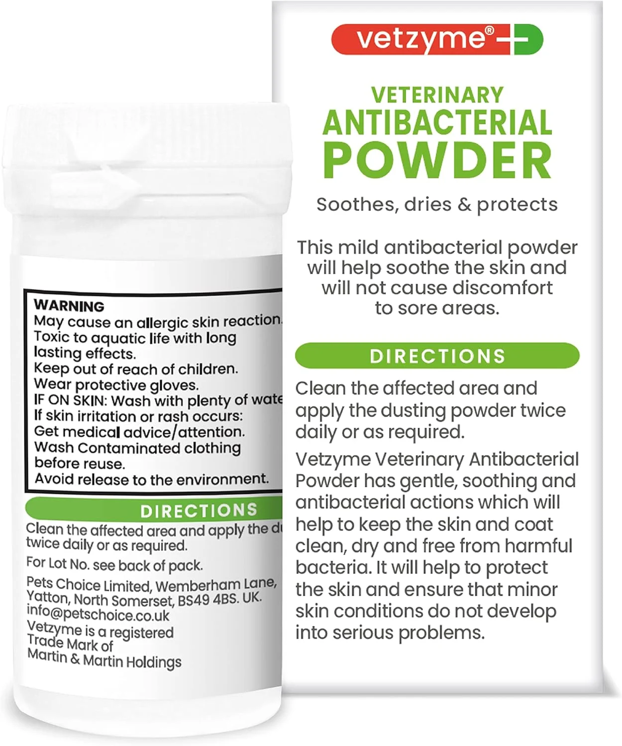 پودر ضد باکتریایی وتزایم 40 گرم