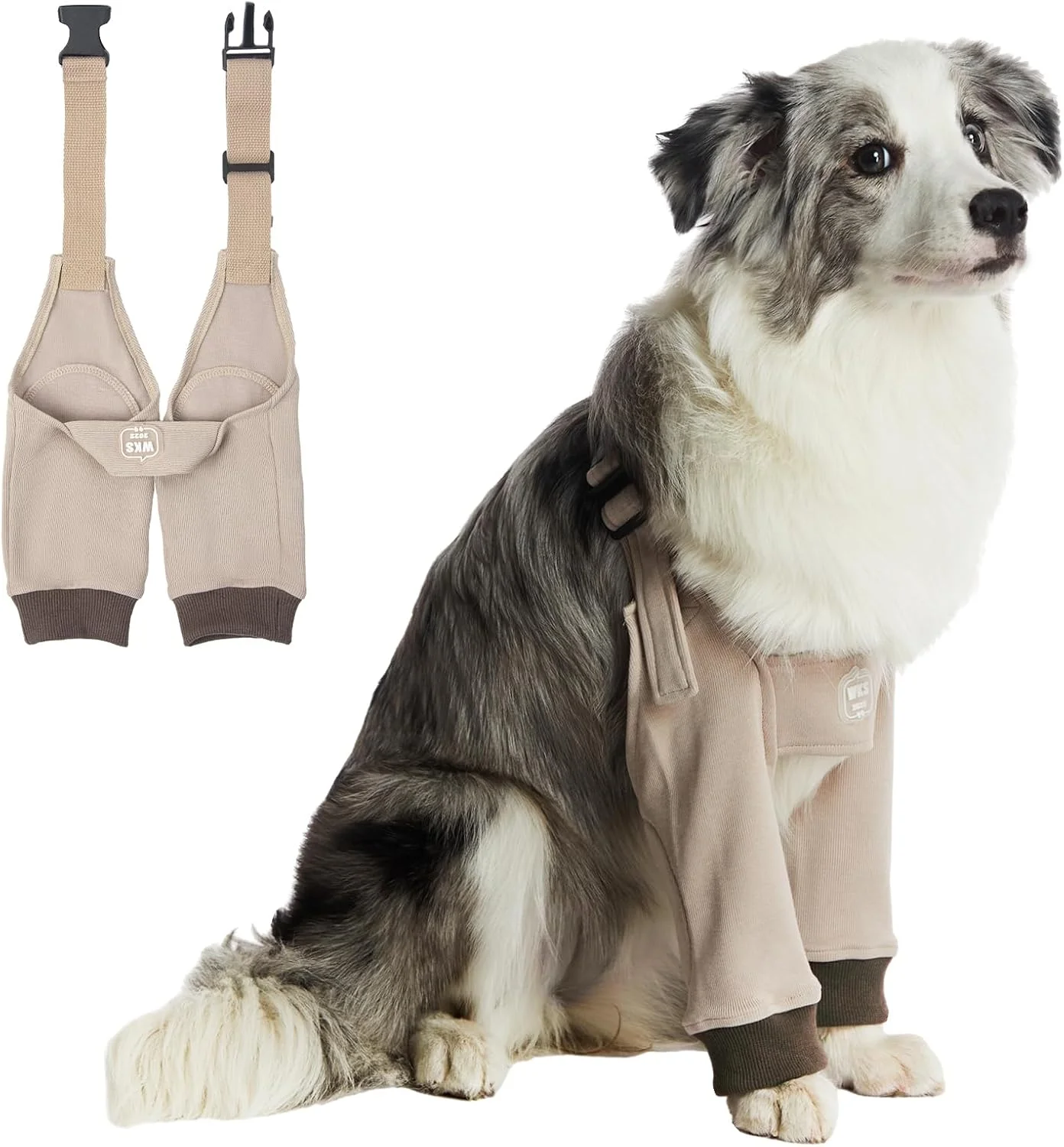 محافظ آرنج سگ آستین های محافظ پای جلویی با پدهای نرم پنبه ای برای تسکین مفاصل، مناسب برای حیوانات خانگی 6 تا 45 کیلوگرمی