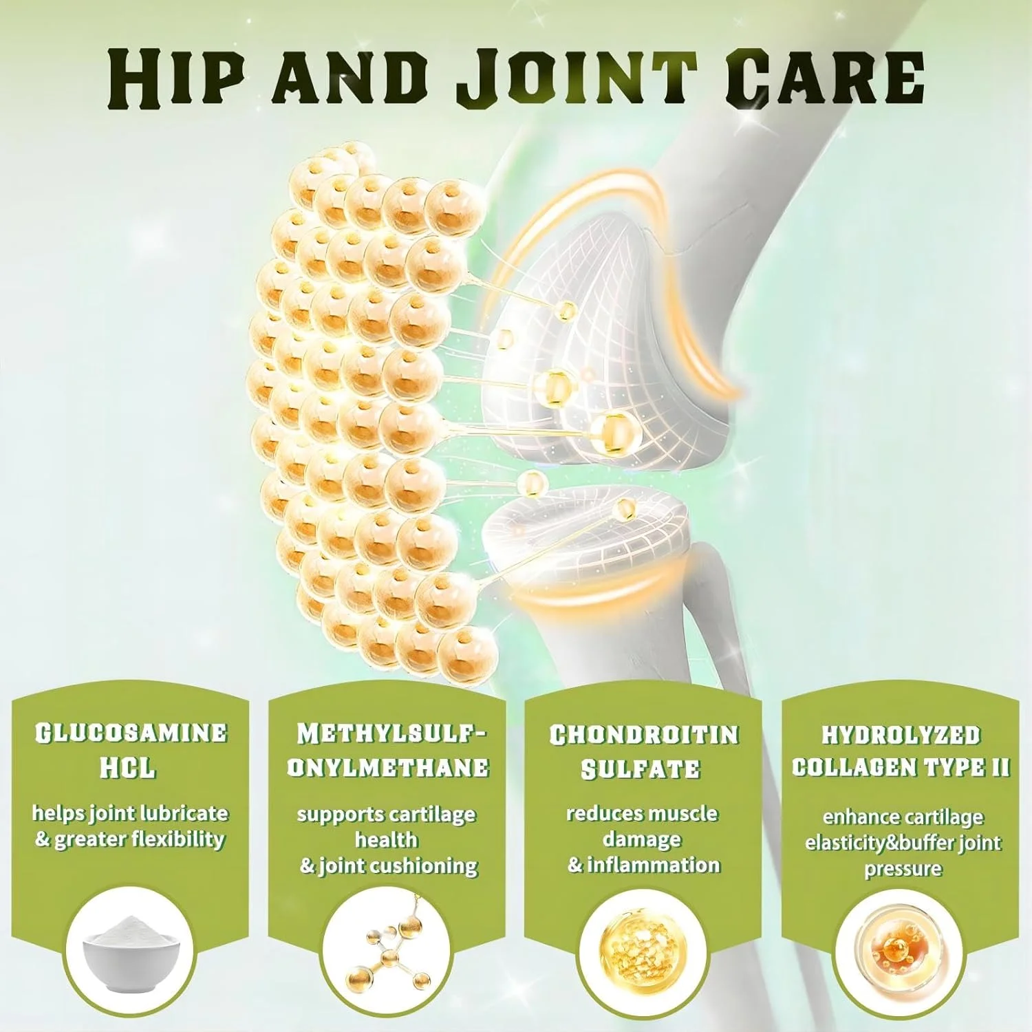 گلوکزامین برای سگ ها، مکمل مفاصل و استخوان ران با طعم مرغ، ضد التهاب، کندرویتین سگ، آنزیم های گوارشی، امگا 3، ویتامین D، MSM، کلسیم، زردچوبه، 120 عدد جویدنی خشک شده