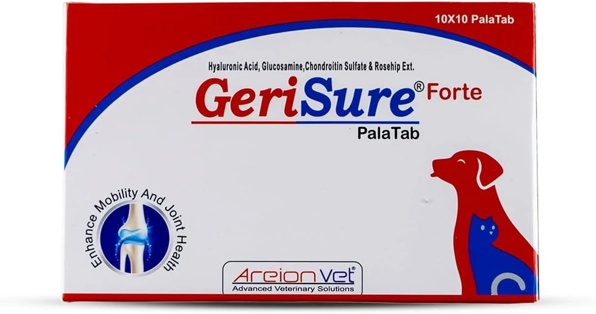 مکمل سلامت مفاصل حیوانات خانگی Gerisure Forte (10 X 10 Pala Tab)