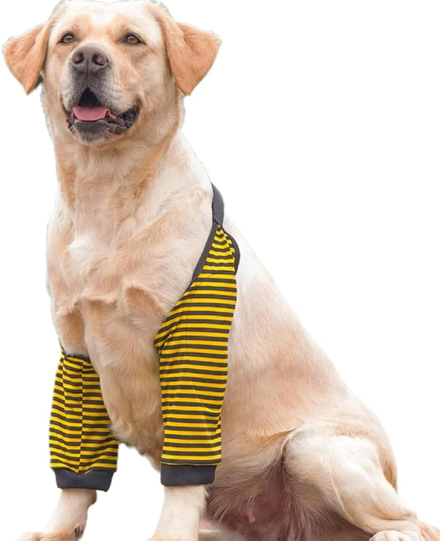 محافظ آرنج سگ، یک عدد آستین محافظتی برای پاهای جلویی سگ، زانوبند آرنج برای سگ های کوچک، متوسط و بزرگ (XXL)