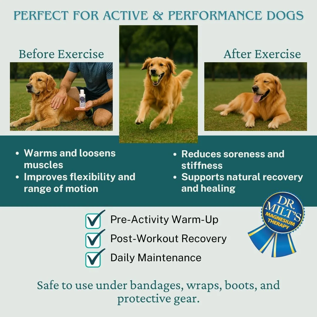 اسپری و ژل تسکین درد مفاصل و لگن سگ دکتر میلز، پماد موضعی سولفات منیزیم و آرنیکا. کاهش التهاب، کاهش حساسیت و تسکین عصبی بودن. ژل 1-2oz