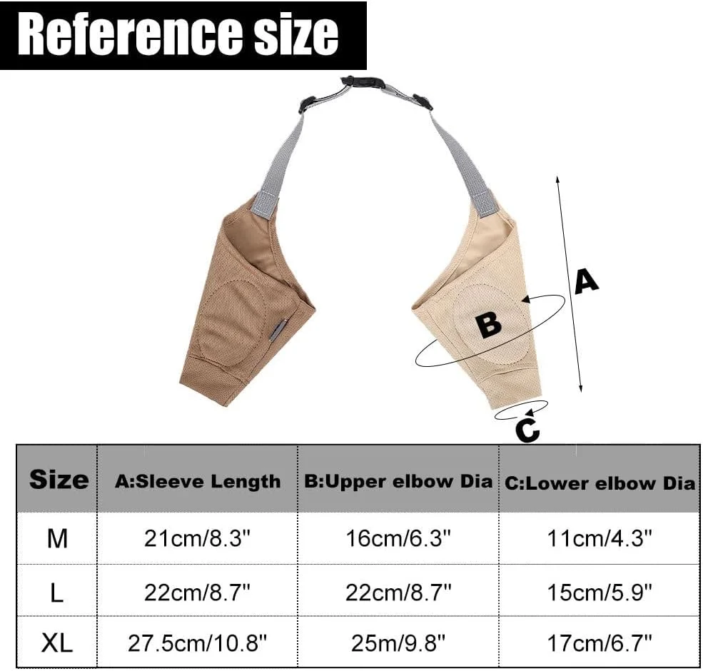 محافظ آرنج سگ DONGKER، آستین محافظ پای جلویی سگ، زانوبند حیوانات خانگی برای سگ های بزرگ و متوسط