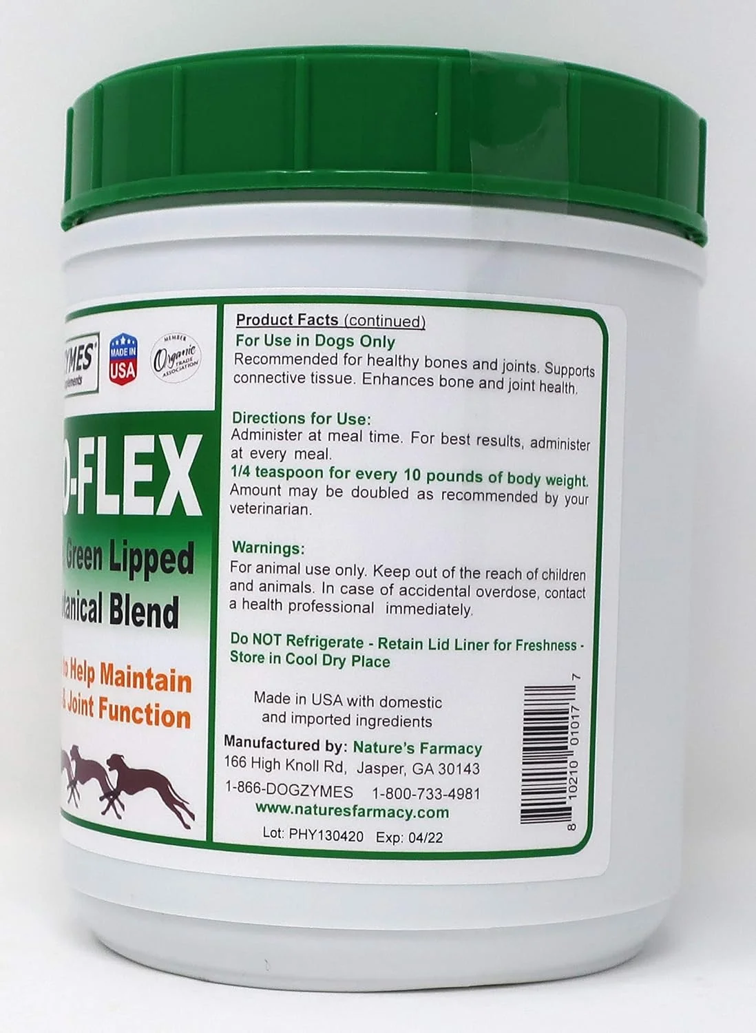 Dogzymes Phyto-Flex پشتیبانی از استخوان/مفصل/بافت نرم، 2 پوند