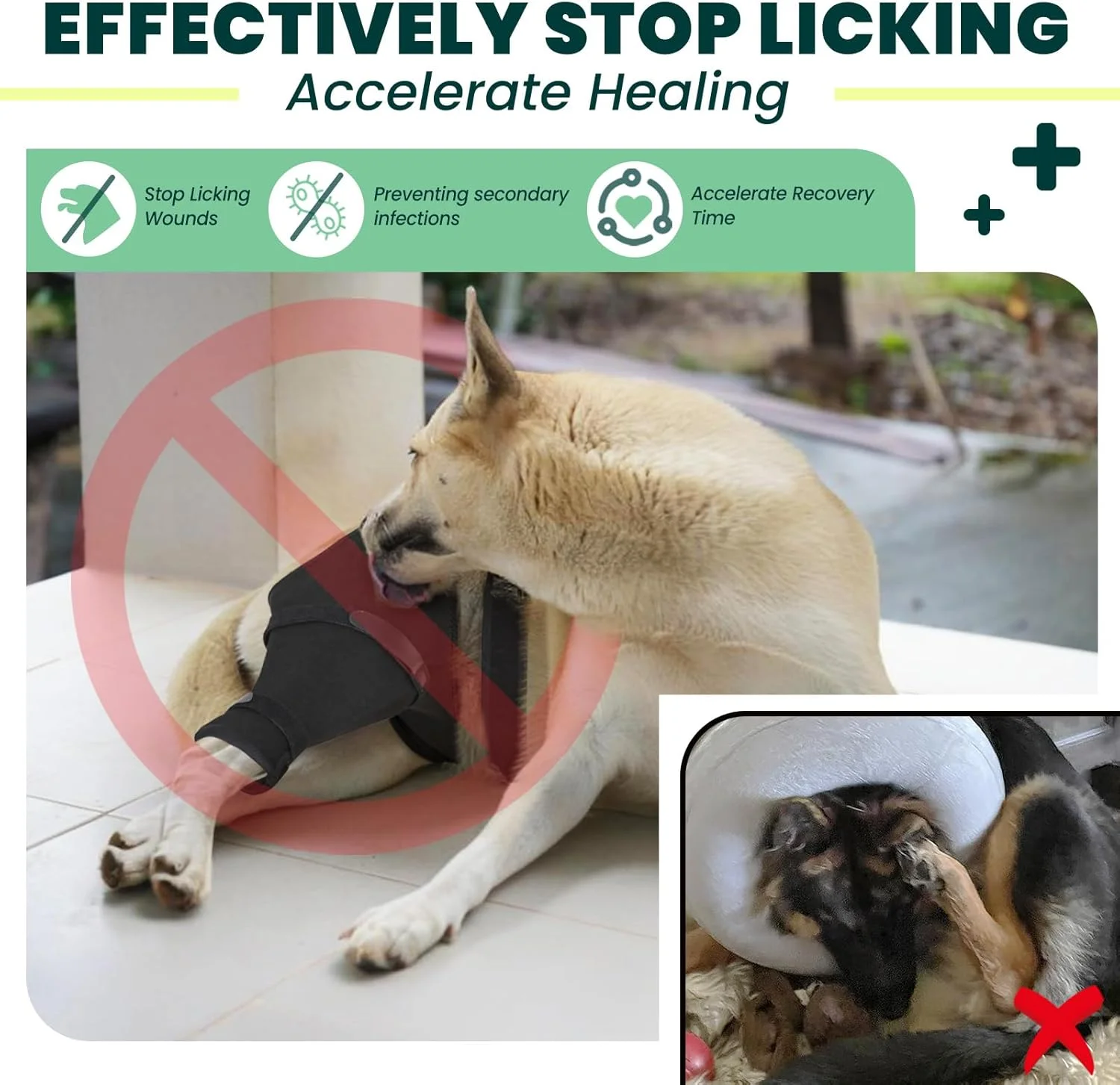 آستین محافظ پای عقبی سگ برای جلوگیری از لیسیدن، پوشش جراحی زخم بعد از عمل رباط صلیبی، محافظ پا برای باسن، ران، زانو، جایگزین قلاده مخروطی سگ (پای چپ، 2XL) آستین محافظ پای عقبی سگ برای جلوگیری از لیسیدن، پوشش جراحی زخم بعد از عمل رباط صلیبی، محافظ پا برای باسن، ران، زانو، جایگزین قلاده مخروطی سگ (پای چپ، 2XL)