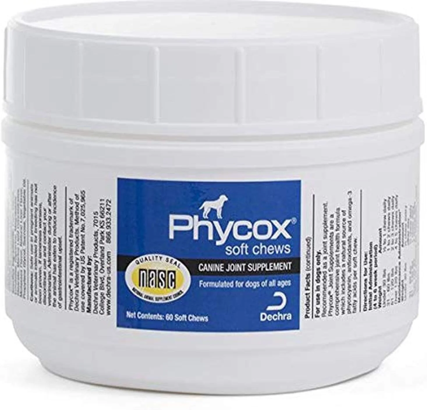 جویدنی نرم دچرا فایکاکس، مکمل مفاصل برای سگ ها (60 عدد)