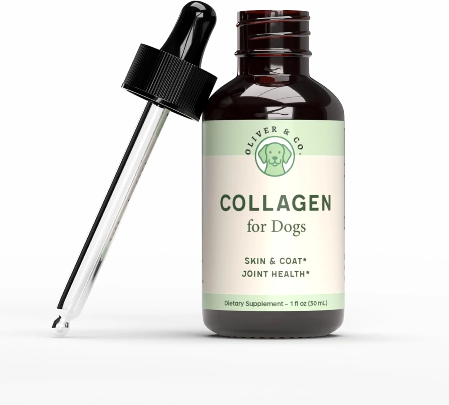 کلاژن برای سگ ها - کلاژن مایع برای سگ ها - تسکین خارش برای سگ ها - کلاژن مایع سگ - مکمل کلاژن برای سگ ها - 1 اونس مایع - طعم بیکن