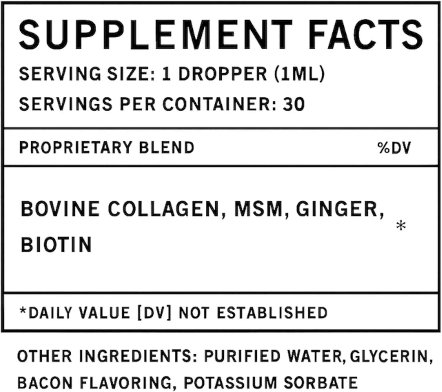 کلاژن برای سگ ها - کلاژن مایع برای سگ ها - تسکین خارش برای سگ ها - کلاژن مایع سگ - مکمل کلاژن برای سگ ها - 1 اونس مایع - طعم بیکن