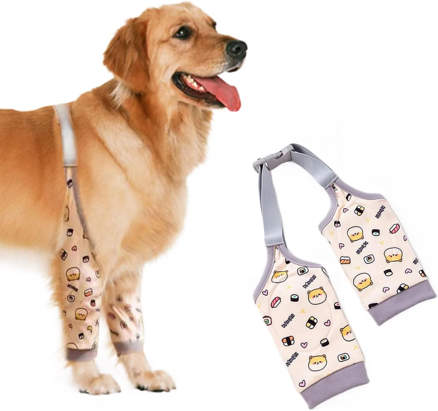 محافظ آرنج سگ، آتل آرنج قابل تنظیم برای سگ، زانوبند و محافظ زخم برای سگ های بزرگ و متوسط