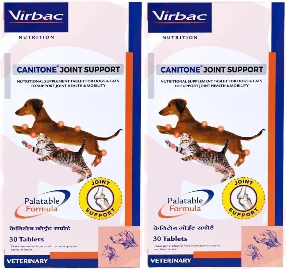 قرص تقویت مفاصل سگ و گربه Canitone، 30 عددی (بسته 2 عددی) به همراه دستکش قرص تقویت مفاصل سگ و گربه Canitone، 30 عددی (بسته 2 عددی) به همراه دستکش