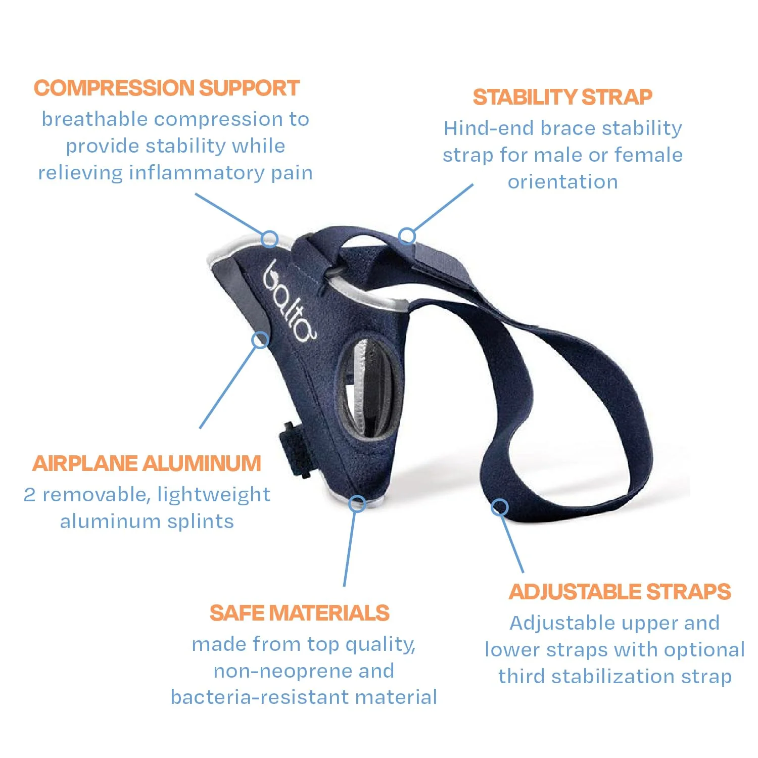 زانوبند سگ Balto Jump - پشتیبانی ارتوپدی ACL/CCL برای سگ ها - تثبیت کننده قابل تنظیم پا برای درد مفاصل، بهبود آسیب و آرتروز - پشتیبانی زانو سگ مورد تایید دامپزشک (XX-Small، پای چپ)