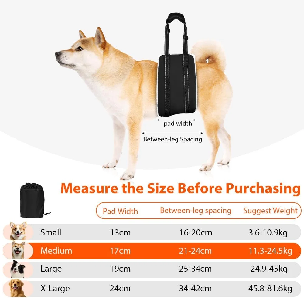 اسلینگ کمکی حرکتی سگ برای پاهای عقب، اسلینگ بالابر برای حیوانات خانگی با دسته، هارنس بالابر قابل تنظیم برای سگ های پیر، پاهای عقب ضعیف، با آسیب دیدگی، معلولیت (برای سگ متوسط) اسلینگ کمکی حرکتی سگ برای پاهای عقب، اسلینگ بالابر برای حیوانات خانگی با دسته، هارنس بالابر قابل تنظیم برای سگ های پیر، پاهای عقب ضعیف، با آسیب دیدگی، معلولیت (برای سگ متوسط)