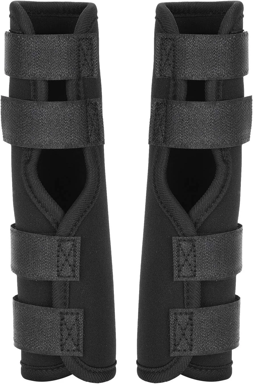 یک جفت محافظ مچ پا برای پای جلویی سگ، زانوبند محافظ پا، محافظ آرنج و مچ برای سگ خانگی، محافظ پای سگ خانگی برای مراقبت از آسیب های آرتروز (L)