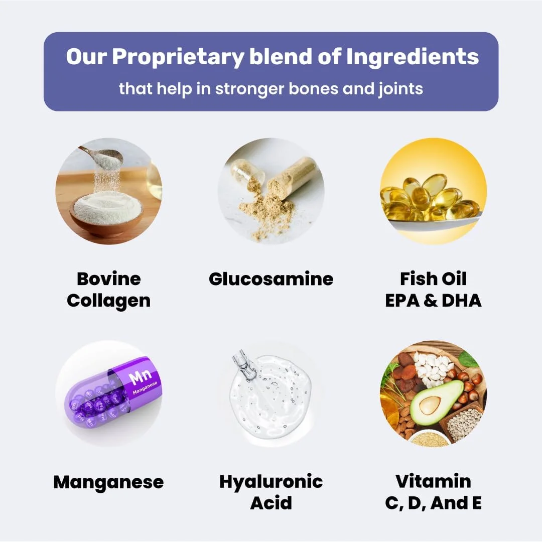 مکمل های مفصل و استخوان سگ Absolut Pet، جویدنی هایی برای بهبود تحرک و استحکام استخوان با گلوکزامین، کندرویتین و کلاژن (60 عدد)